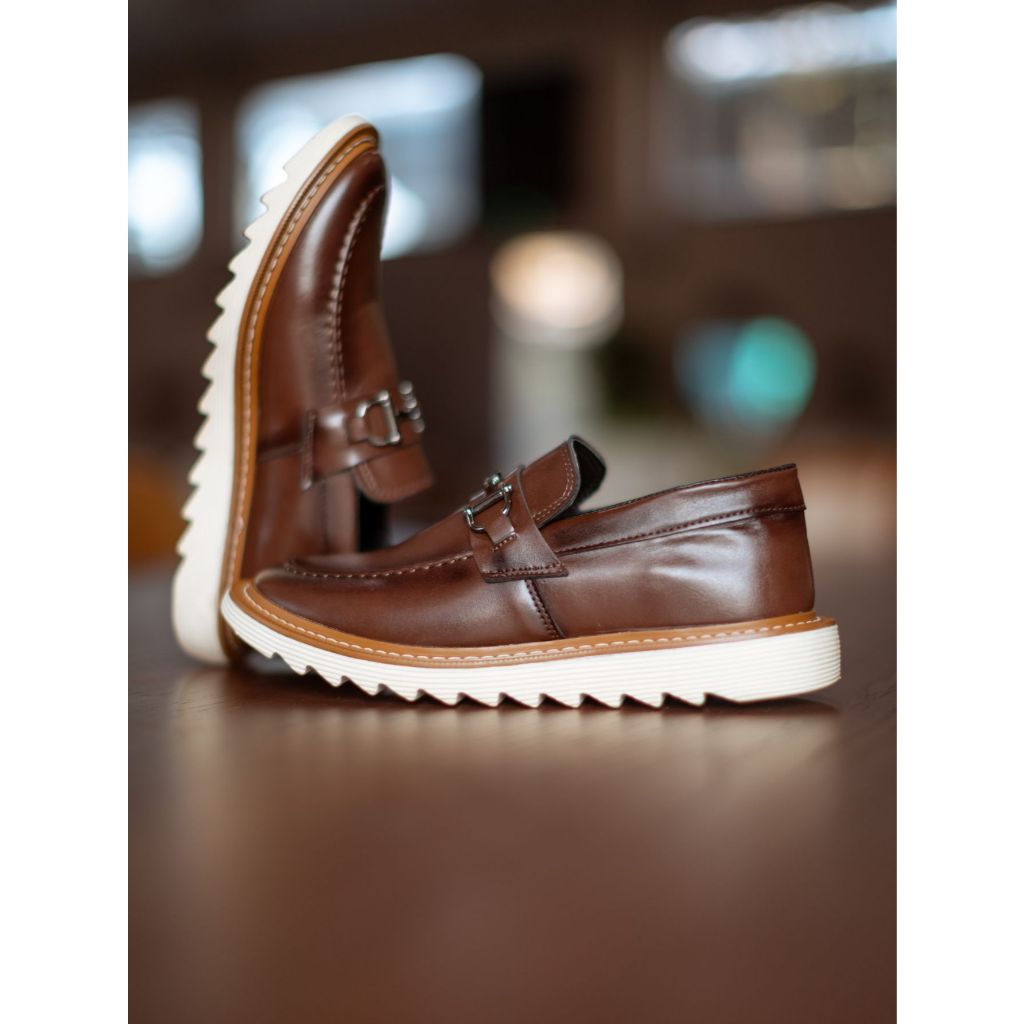 Mocassin de couro casual