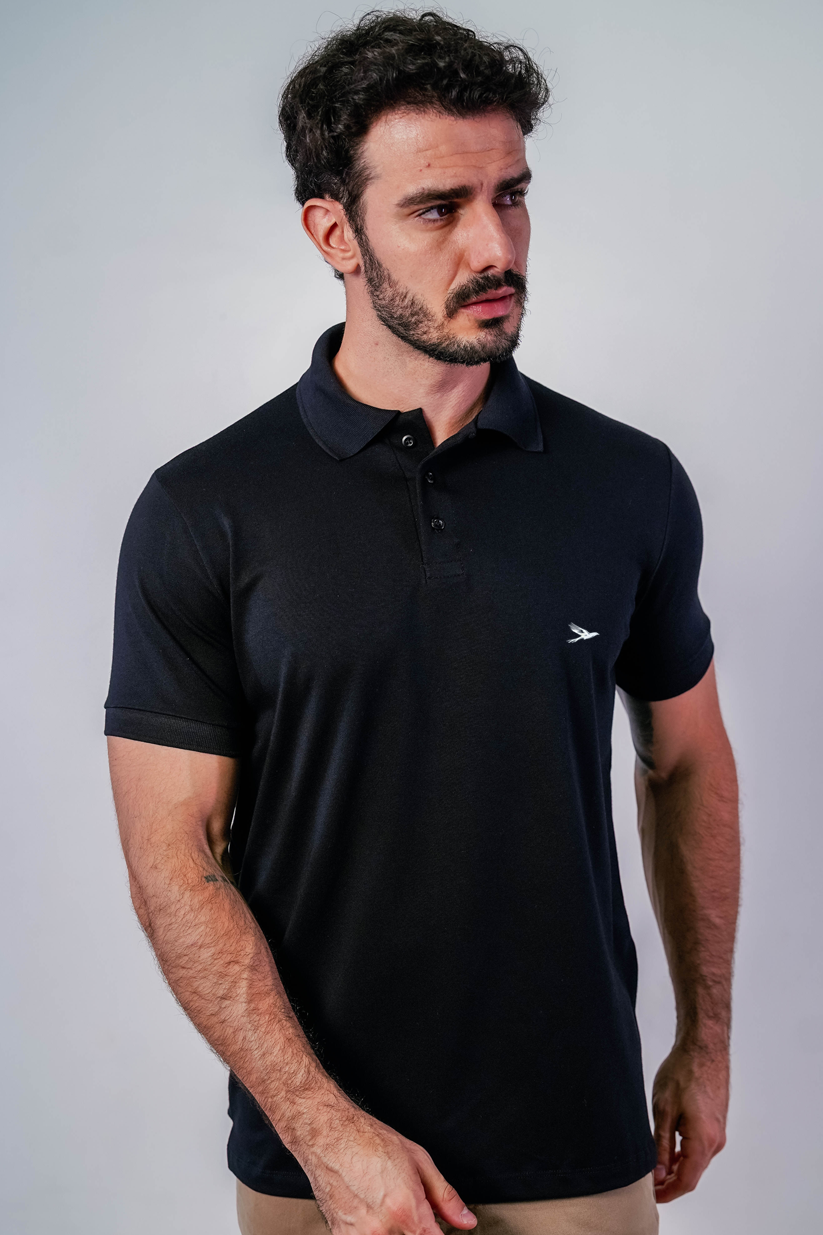 KIT  3 peças Polo Cotton Pima Classic Monttaro Santori