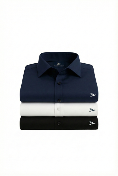 KIT  3 peças Polo Cotton Pima Classic Monttaro Santori