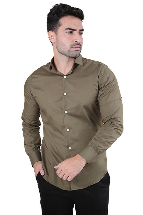 Camisa social super slim fit com elastano