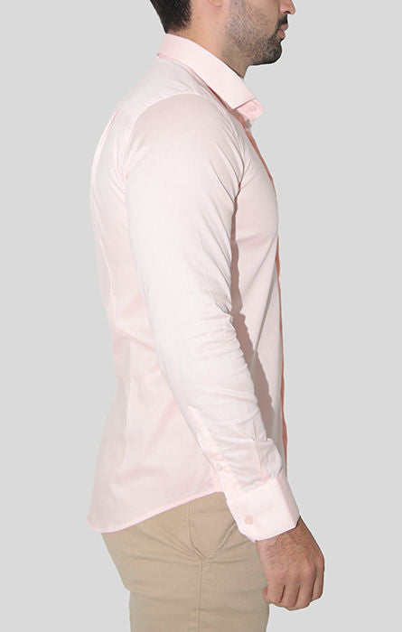Camisa social super slim fit com elastano