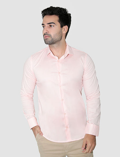 Camisa social super slim fit com elastano