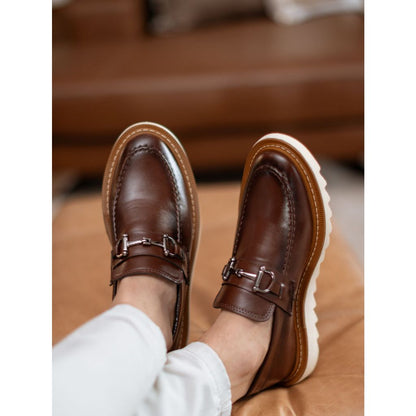 Mocassin de couro casual