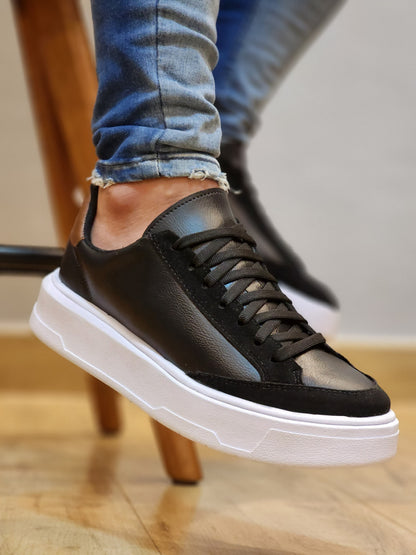 Tênis sola alta minimalista